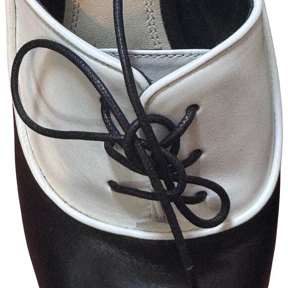 NEW Ralph Lauren Collection Purple Label Katia Leather Lace Up Oxford Heels 38.5 - Picture 6 of 11